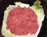 大きなロール白菜☆白菜・挽肉種で重ね蒸煮作り方5写真