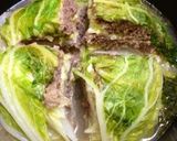 大きなロール白菜☆白菜・挽肉種で重ね蒸煮作り方11写真