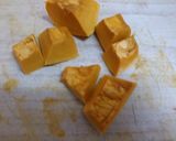レンジで簡単！かぼちゃとハムのサラダ作り方1写真