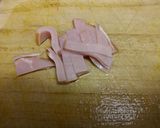 レンジで簡単！かぼちゃとハムのサラダ作り方5写真