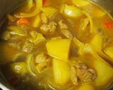 簡単♪旨い！鶏肉で☆肉じゃが☆カレー風味作り方7写真