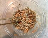 ごぼうと人参の胡麻味噌マヨサラダ作り方5写真