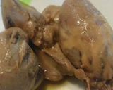鳥のもつ煮(レバー)作り方8写真