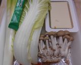 生秋鮭と白菜と豆腐入り味噌煮込み鍋作り方1写真