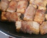 照り照り♪厚揚げの豚肉巻き作り方4写真