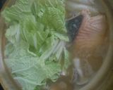 生秋鮭と白菜と豆腐入り味噌煮込み鍋作り方10写真