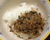 おかか目玉焼き丼作り方1写真
