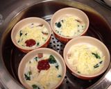とろりんチーズとほうれん草の洋風茶碗蒸し作り方5写真
