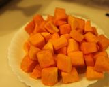 バターナッツスクワッシュの*ポタージュ作り方1写真