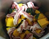 かぼちゃと豚肉の甘辛煮☆活力鍋作り方2写真