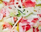 白菜、カラフル野菜と豚肉蒸し作り方3写真