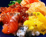お刺身■韓国風の海鮮漬け丼■リメイク作り方4写真