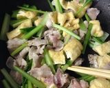 簡単！豚肉と小松菜のサッと煮作り方2写真
