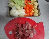 簡単　豚肉と野菜のクリームシチュー作り方1写真
