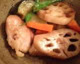 野菜と鶏肉のオリーブオイル揚げ浸し作り方7写真
