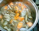 ごぼうとレンコンの煮物作り方9写真
