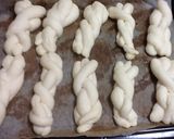 湯だね風手捏ねの三つ編みパン作り方7写真