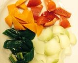 いかあんかけー韓国酢豚味ソス作り方2写真