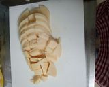 鶏ひき肉と筍の炒め物作り方1写真