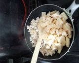 鶏ひき肉と筍の炒め物作り方4写真