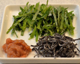 蒸し鶏と塩昆布のサラダ*梅マヨわさび*作り方4写真