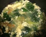 小松菜＆ふんわり卵の中華スープ☆*作り方5写真
