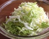 白菜と鶏ハムのコリアンサラダ作り方1写真