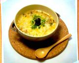 レンジで大葉とチーズの洋風雑炊(お粥)作り方4写真
