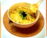 レンジで大葉とチーズの洋風雑炊(お粥)作り方5写真