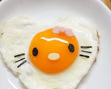 ✿目玉焼きde可愛いキティちゃん✿作り方1写真