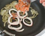 濃厚～！塩辛とクリームチーズのパスタ作り方6写真