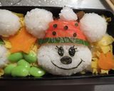 キャラ弁　クリスマスミッキー＆ミニー作り方4写真