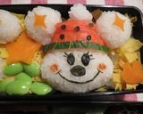 キャラ弁　クリスマスミッキー＆ミニー作り方5写真