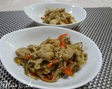 鶏肉入りきんぴらごぼう作り方5写真