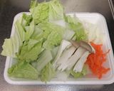 白菜などたっぷり野菜♡ミルクスープ作り方1写真