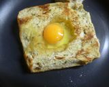 目玉焼きトースト作り方3写真
