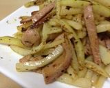 節約！大根皮の洋風きんぴら作り方3写真