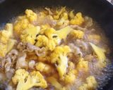 カリフラワーと豚の煮物作り方3写真