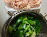 鶏皮と長ネギの甘辛 焼き鳥風作り方1写真