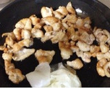 鶏皮と長ネギの甘辛 焼き鳥風作り方3写真