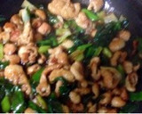 鶏皮と長ネギの甘辛 焼き鳥風作り方5写真