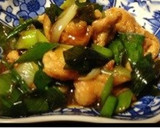 鶏皮と長ネギの甘辛 焼き鳥風作り方6写真