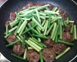 ☆ひき肉とにんにくの芽のカレー炒め☆作り方5写真