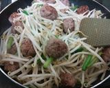 ☆ひき肉とにんにくの芽のカレー炒め☆作り方6写真