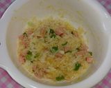 ご飯とハムのお焼き&しらす&チーズ入り作り方1写真