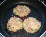 ご飯とハムのお焼き&しらす&チーズ入り作り方2写真