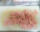 レンジで簡単　鶏胸のピリ辛ゴマ味噌和え作り方8写真