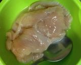胸肉で！バジルクリームソース作り方2写真