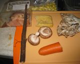 舞茸・ごぼう　秋の炊き込み飯作り方1写真