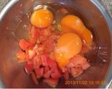 美味しいトマトバジルオムレツ♛簡単5分♪作り方2写真